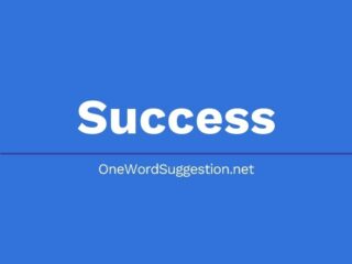 One Word Suggestion: Success