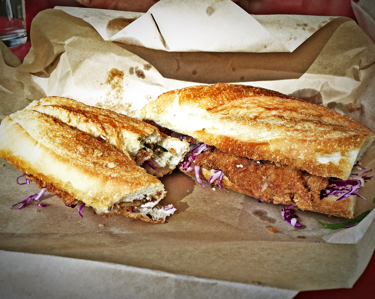 Lucky Pickle, Katsu Chicken Sandwich Review Food Critic HolyCluck Holy Cluck Sandwich Chook Eran Thomson