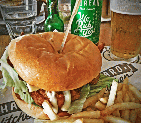 Charing Cross Hotel & Pub Fried Chicken Burger Sandwich Review Fourth Chicken Burger Review Food Critic HolyCluck Holy Cluck Sandwich Chook Eran Thomson