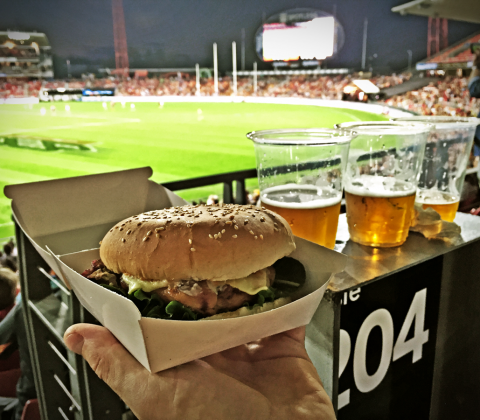 Bells Burgers Spotless Stadium Portuguese Chicken Burger Review, Chicken Burger Review Food Critic HolyCluck Holy Cluck Sandwich Chook Eran Thomson