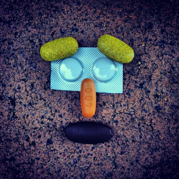 Pill Face- Pills with Personality™ by Eran Thomson / Find them all at http://PillFace.com