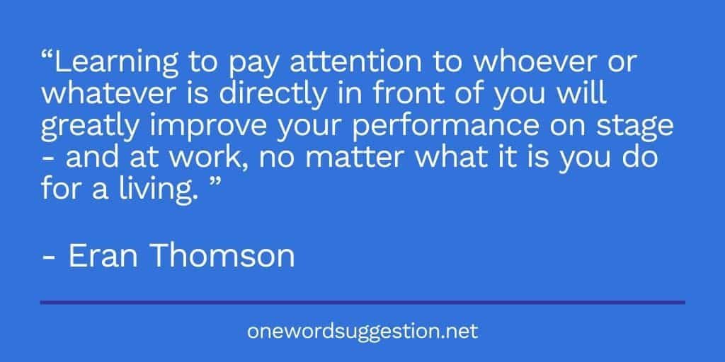 one word suggestion focus