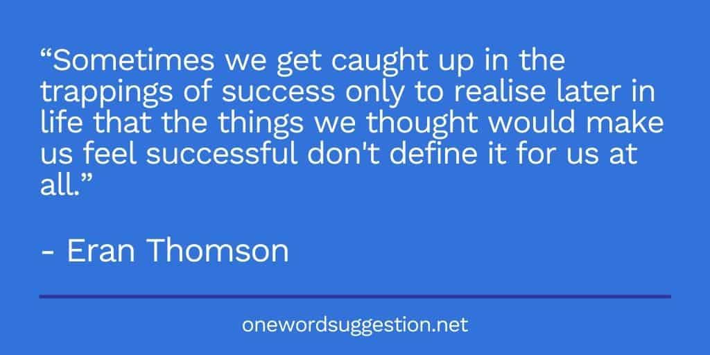 one word suggestion success