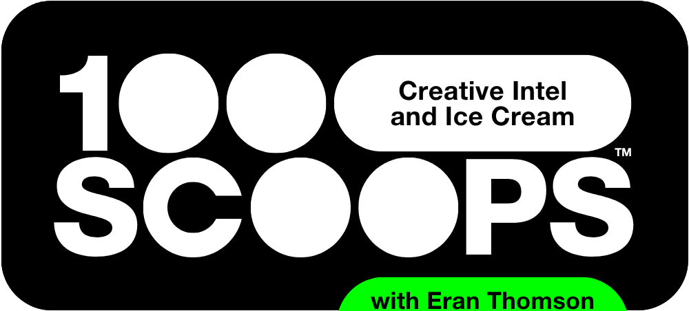 100 Scoops One Hundred Scoops - Creative Intel and Ice Cream Cones with Eran Thomson - logo-BW-N